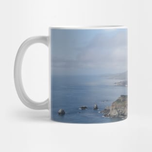 Clouds over Bixby Creek Bridge in Big Sur, California Mug